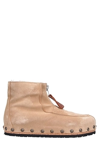 Magliano Studded Shearling-Lined Boots