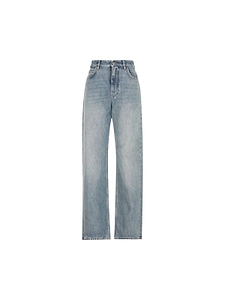 Loewe Logo Patch Straight Leg Jeans
