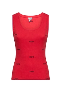 Loewe Logo Ribbed Tank Top