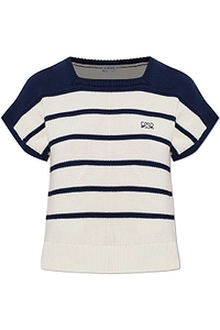 Loewe Striped Cropped Knitted Top