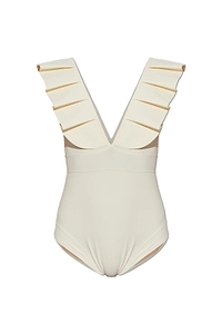 Maiô Paris Isabela Ruffled One-Piece Swimsuit