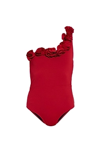 Cosmos Ruffled One-Shoulder Swimsuit