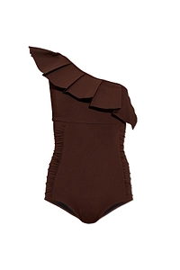 Orsay One-Shoulder Ruffled Beachwear