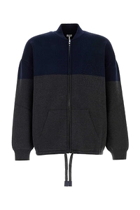 Loewe Two-Tone Zip-Up Cardigan