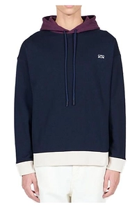 Loewe Two-Tone Anagram Embroidery Drawstring Hoodie