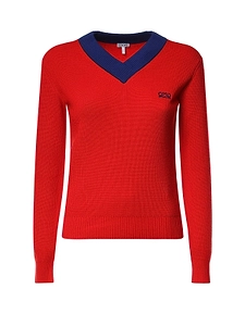 Loewe Logo Embroidered V-Neck Jumper