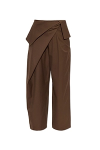 Loewe Wide-Leg Draped Trousers