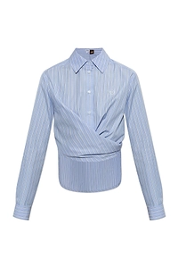 Loewe Wrap-Tie Striped Shirt