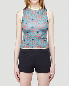 Knitted Muscle Beach Sleeveless Top