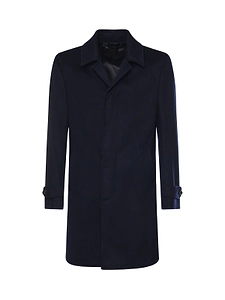 Luigi Bianchi Concealed-Placket Cashmere Coat