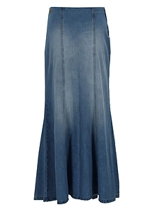 Lois Rohan High-Rise Long Skirt