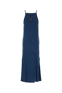 Lois Strappy Linen Maxi Dress