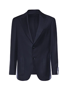 Luigi Bianchi Single-Breasted Peak-Lapel Blazer