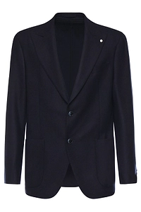 Luigi Bianchi Single-Breasted Peak-Lapel Blazer