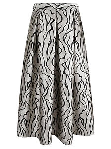 Streaks Patterned Skirt