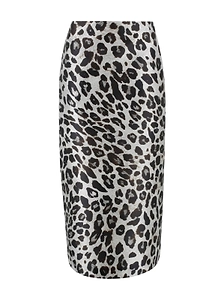 High Waist Straight Midi Skirt