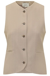 Paco High-Neck Tailored Vest