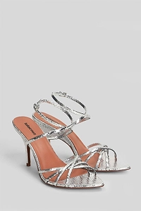 Lola Cruz Raquelle Embossed Crossover Sandals