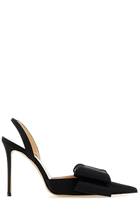 Mach & Mach Bow Detailed Slingback Pumps