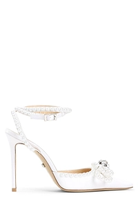 Mach & Mach Bow Embellished Pointed Toe Pumps