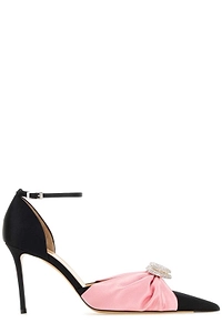 Mach & Mach Bow Detailed Pointed Toe Pumps