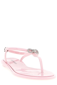 Mach & Mach Double Bow Flat Sandals