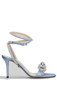 Mach & Mach Double Bow Embellished Sandals