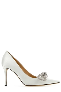 Mach & Mach Double Bow Pointed Toe Pumps