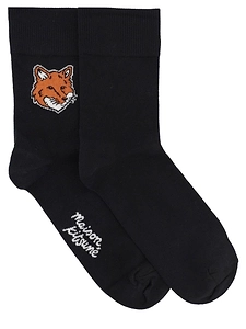 Maison Kitsuné Fox-Intarsia Socks