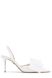 Mach & Mach Lace Slingback Heeled Pumps