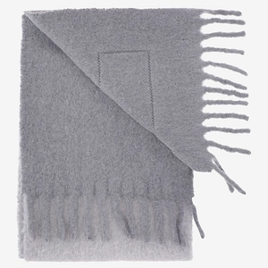 Maison Kitsuné Logo Patch Fringed Scarf