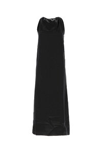 Loulou Studio Morene Ruched Satin Maxi Dress