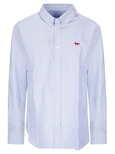 Maison Kitsuné Profile Fox Embroidered Shirt