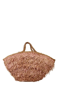 Fringed Detailed Top Handle Bag