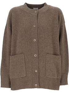 Madeleine Thompson Button-Up Pocket Knitted Sweater