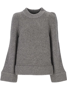 Madeleine Thompson Ribbed Cuff Sweater