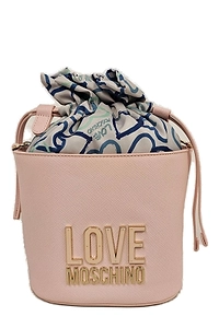 Love Moschino Logo Lettering Strapped Bucket Bag
