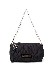 Love Moschino Logo Plaque Quilted Tote Bag