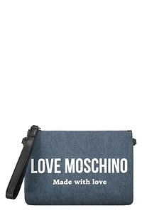 Love Moschino Logo Print Shoulder Bag