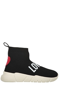 Love Moschino Logo Printed Sock Sneakers