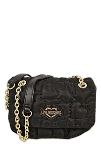Love Moschino Puffy Heart Chain-Link Shoulder Bag