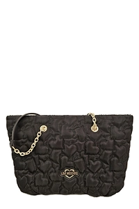 Love Moschino Puffy Heart Chain-Link Tote Bag
