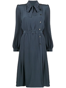 Maison Margiela Button Detailed Belted Dress