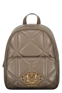 Love Moschino Quilted Logo Backpack