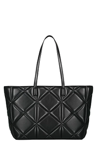 Love Moschino Quilted Logo Tote Bag