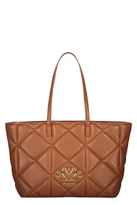 Love Moschino Quilted Logo Tote Bag
