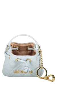 Love Moschino Quilted Mini Bag Keychain