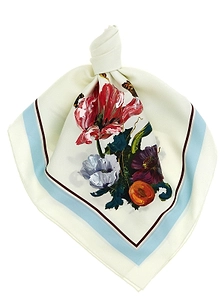 Maison Margiela Floral Print Scarf