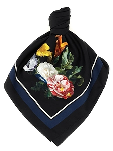 Maison Margiela Floral Print Scarf