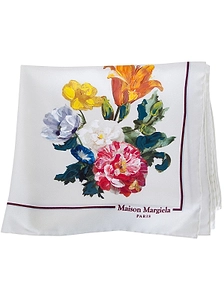 Maison Margiela Floral-Printed Scarf